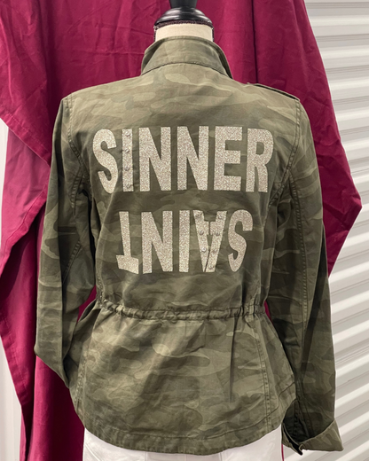 Camo Sinner/Saint Jacket