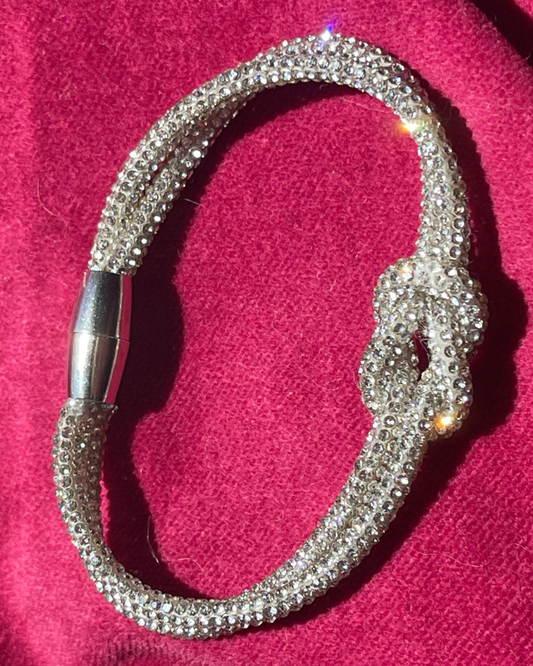 Crystal Love Knot Bracelet