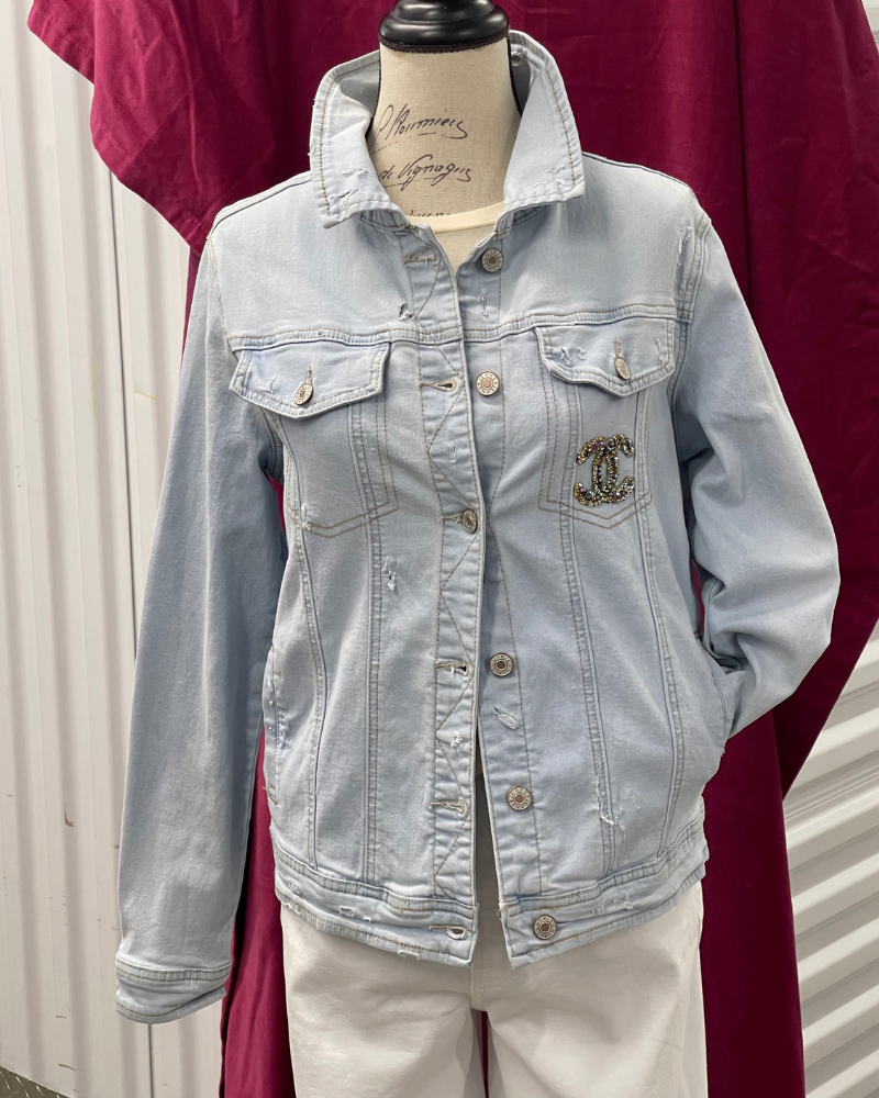 Denim Upcycled Luxe CC + Skull Jacket