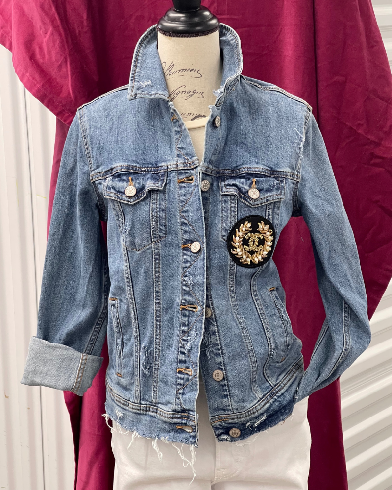 Denim Upcycled Luxe Jacket