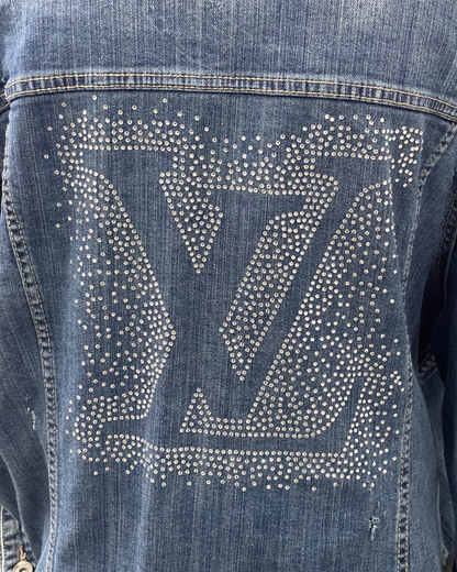 Denim Upcycled Luxe LV Jacket