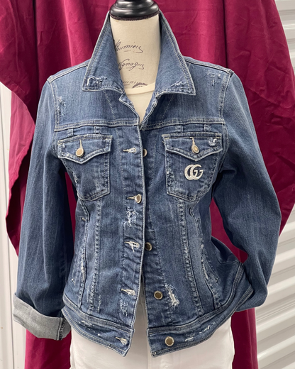 Denim Upcycled Luxe GG Jacket