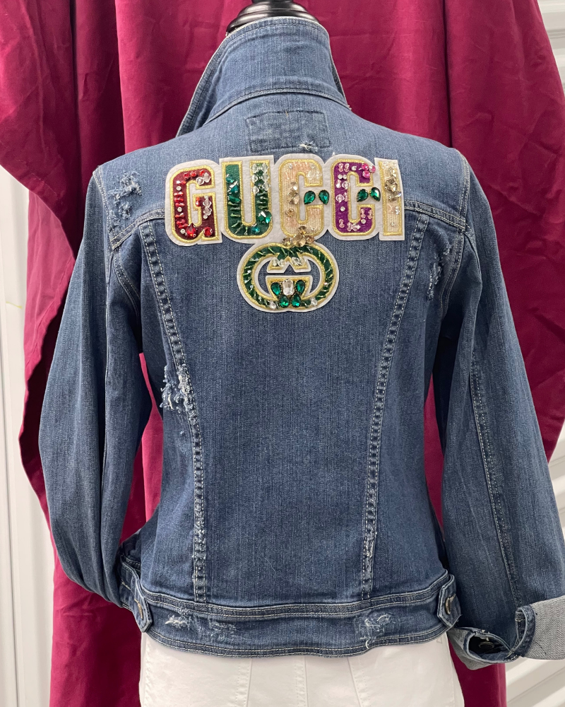 Denim Upcycled Luxe GG Jacket