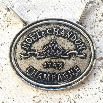 Champagne French Coin Statement Necklace