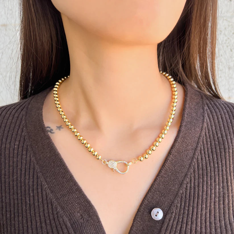 Gold Bead Necklace