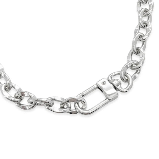 Silver Link Chain with Lobster Clasp