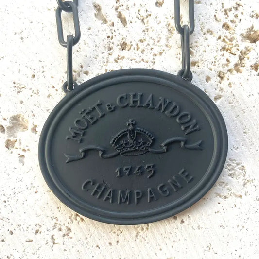 Champagne French Coin Statement Necklace